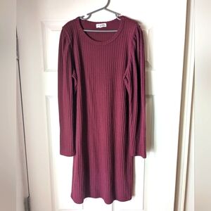 Girls Burgundy Dress Size 16.